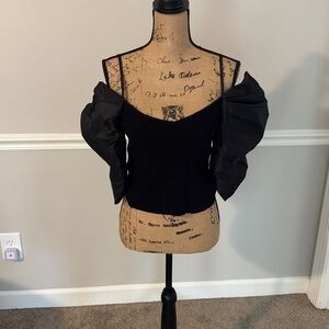 Elegant Black Off-Shoulder Women's Top